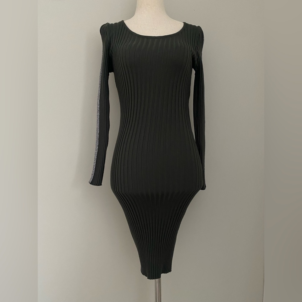Russian Dark Green Bodycon Dress